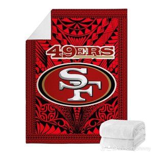 Oversize Lightweight Customize Tribal Polynesian Fleece Throw Soft Blankets Rep